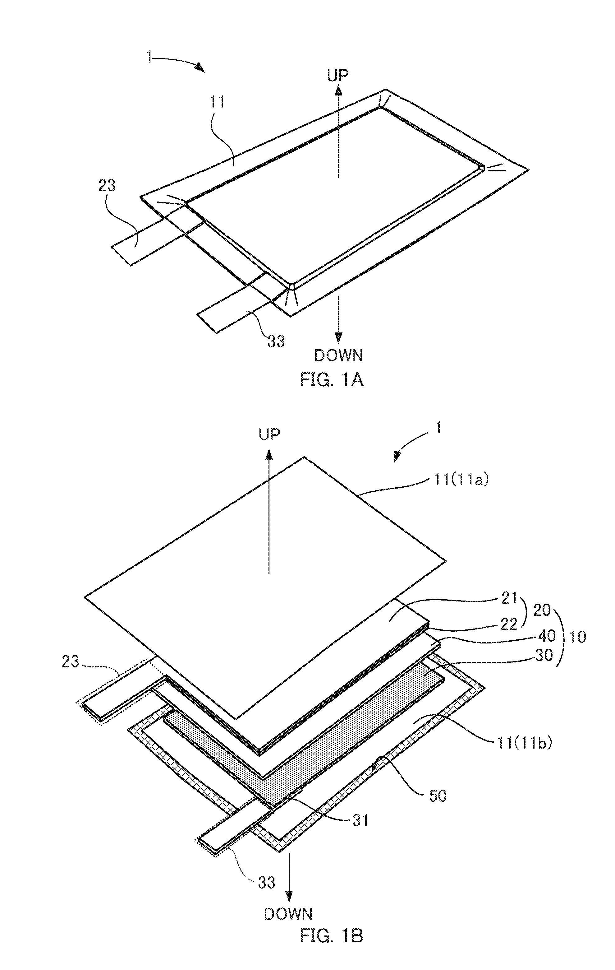 Laminated lithium primary battery