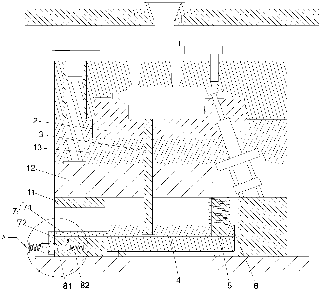 Evaporator shell casting die