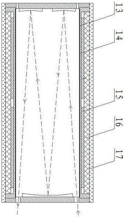 Heat tracing tank based high-precision FTIR (Fourier transform infrared spectroscopy) online measurement system for flue gas