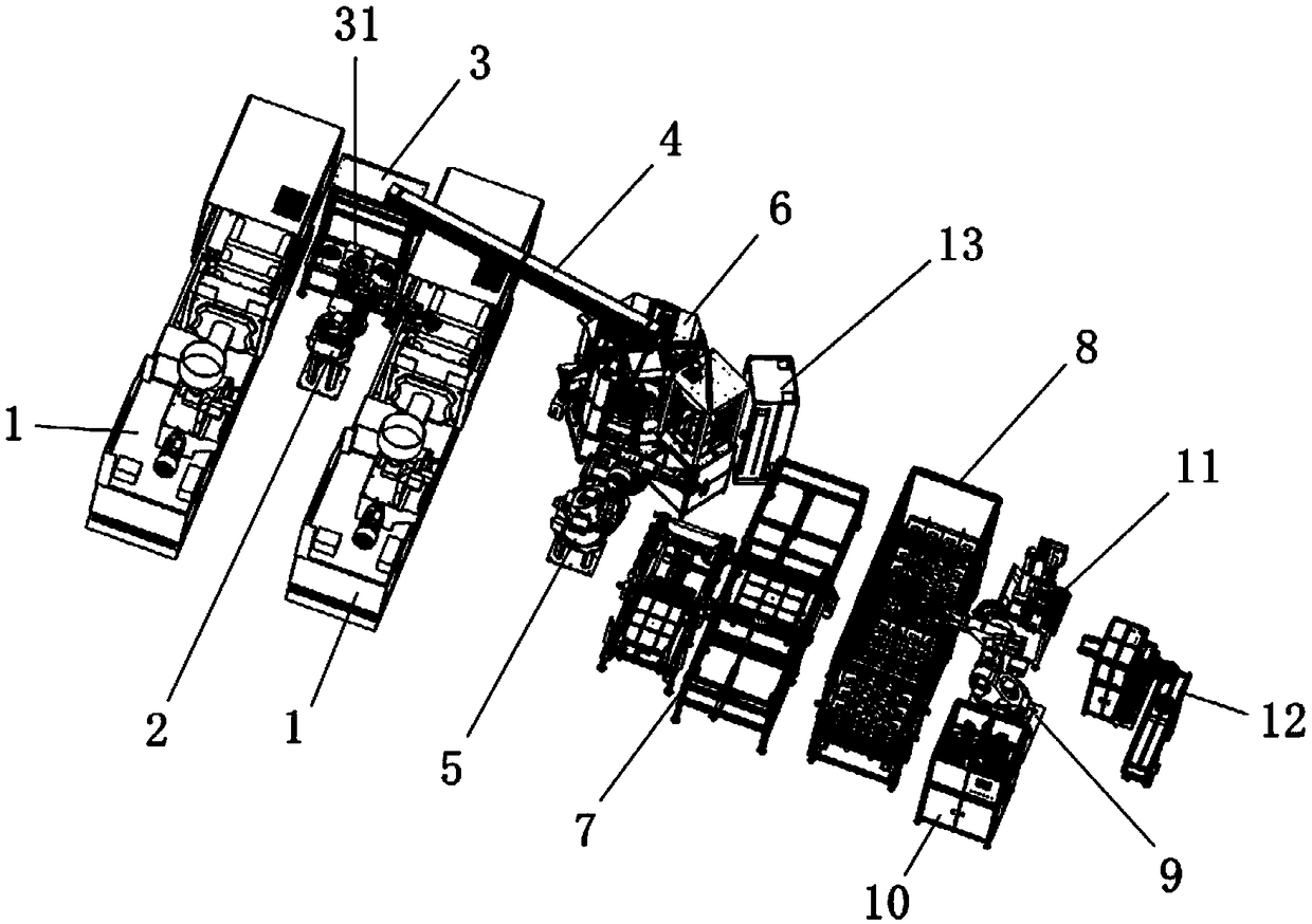 Optical fiber disc production line