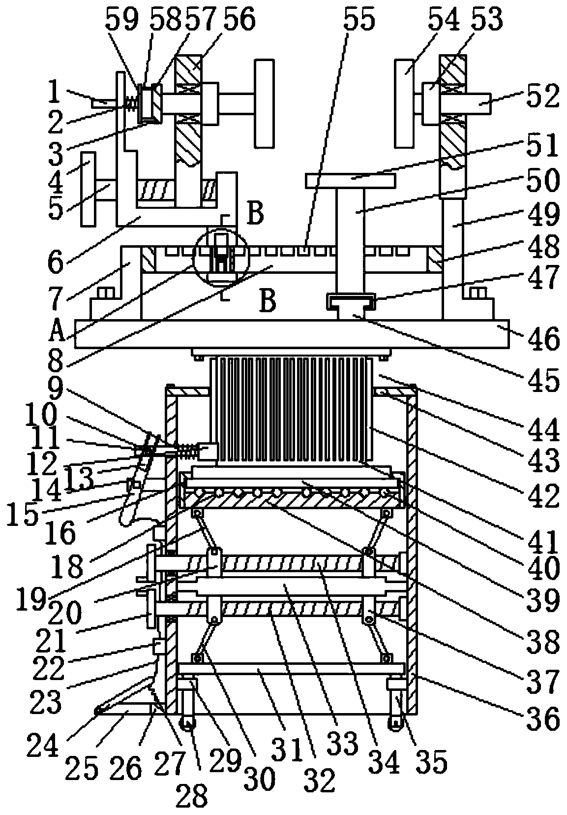 Clamping device for bench worker with omnibearing rotation function