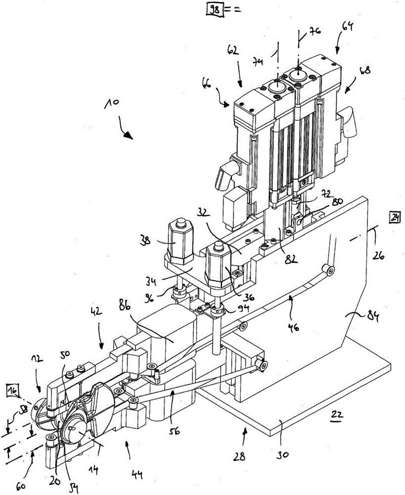 Finishing device and method for machining shaft axial bearings