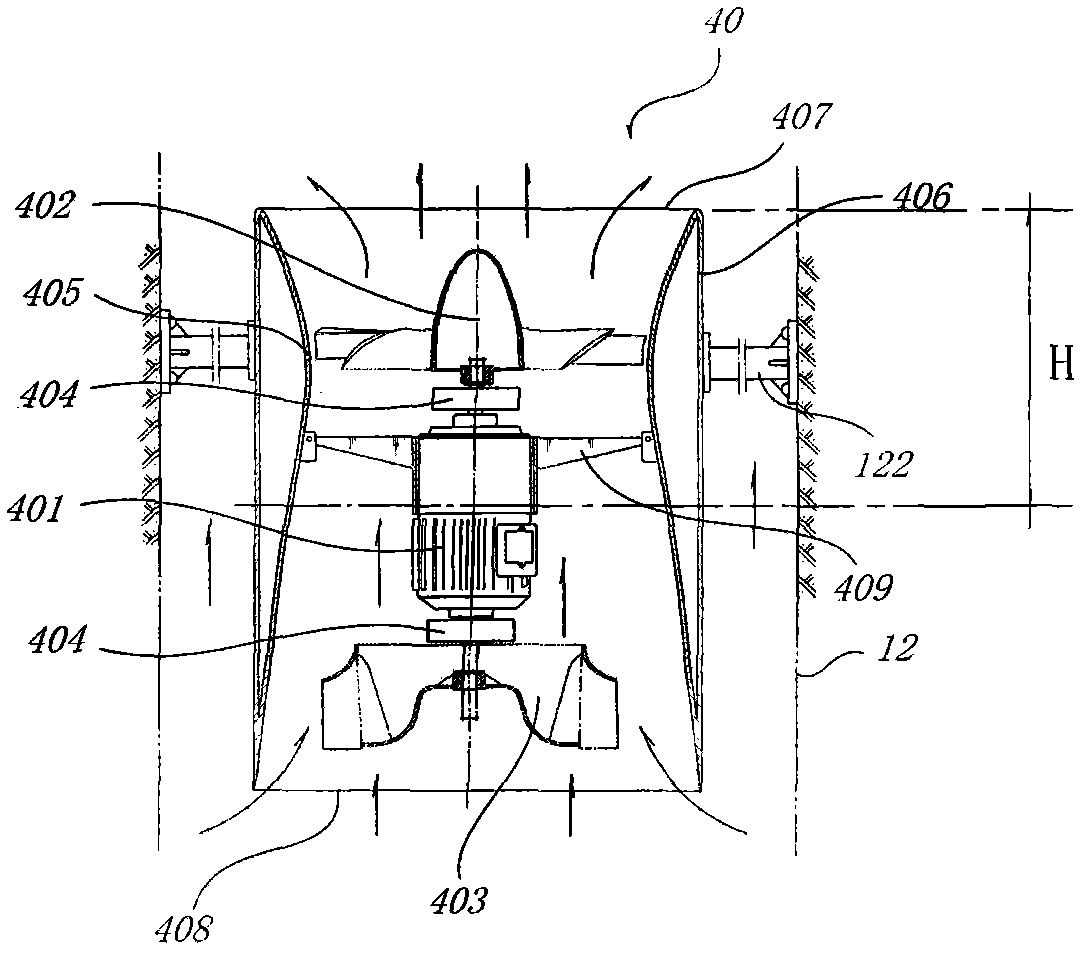 Wind driven generation device of comprehensive energy air channel well power generation station