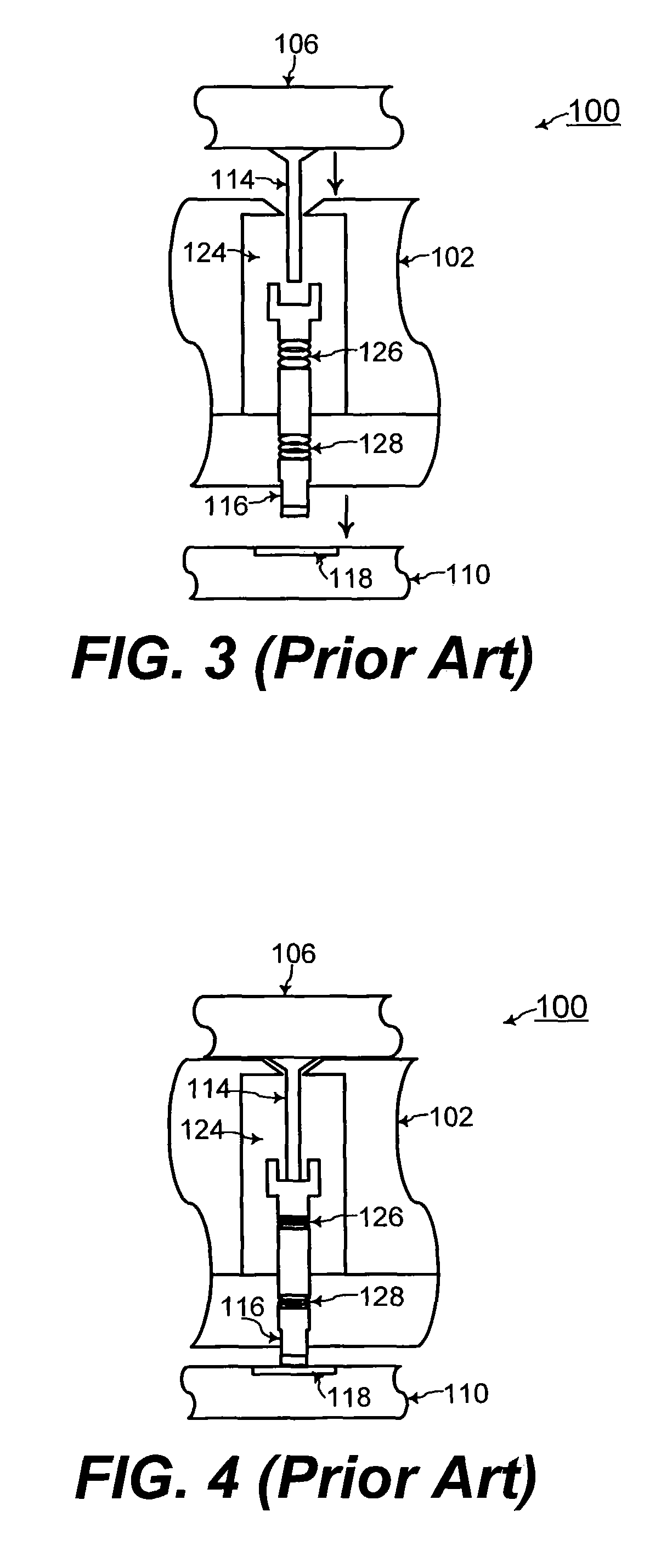 Compression mount and zero insertion force socket for IC devices