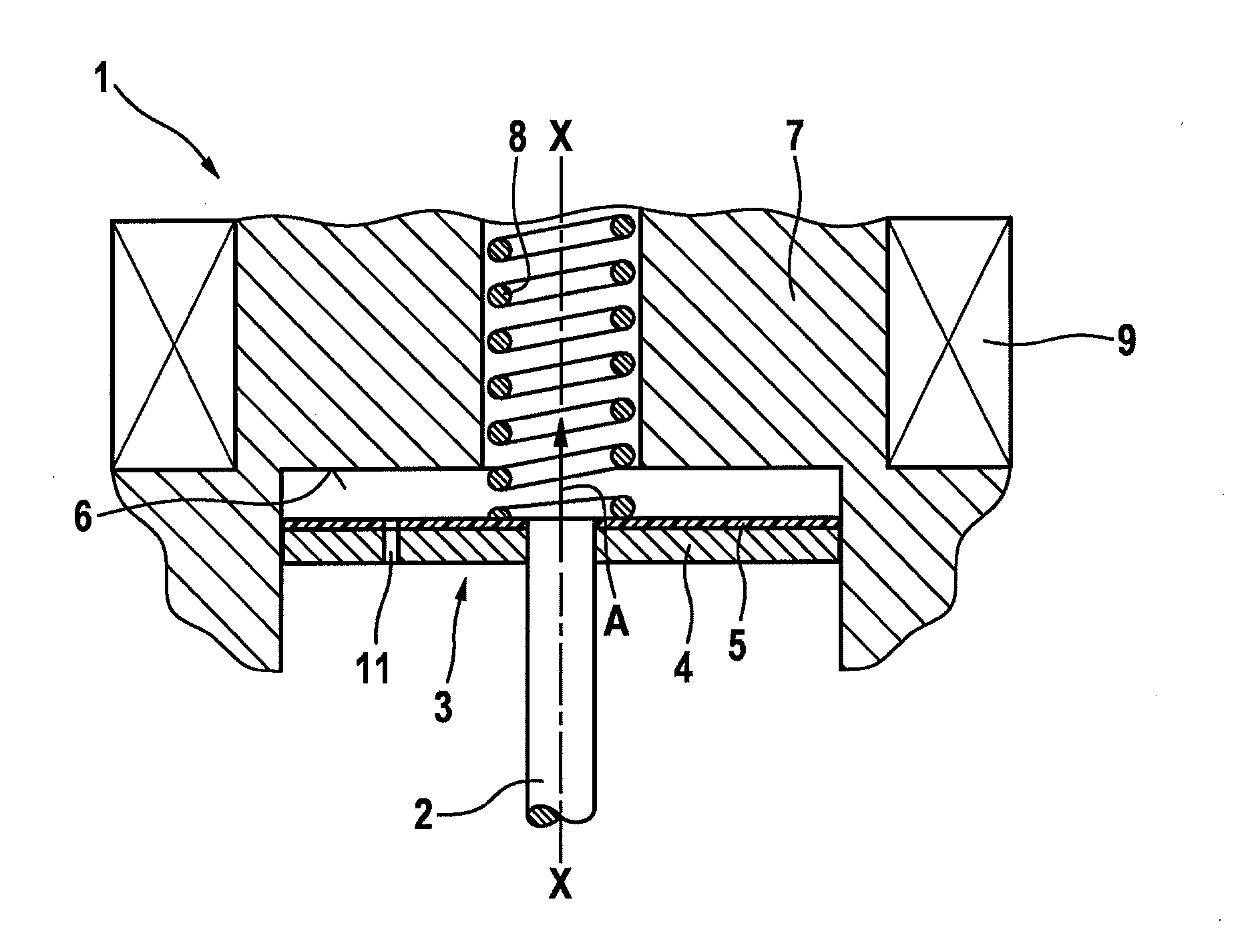 Valve for injecting fuel