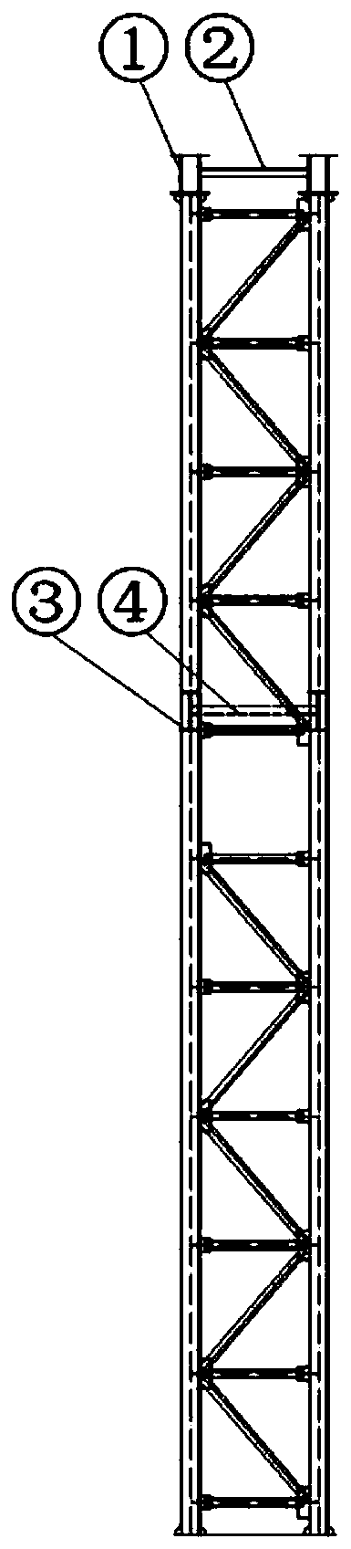 Double-layer steel box girder bridge installation method and combined support for installation