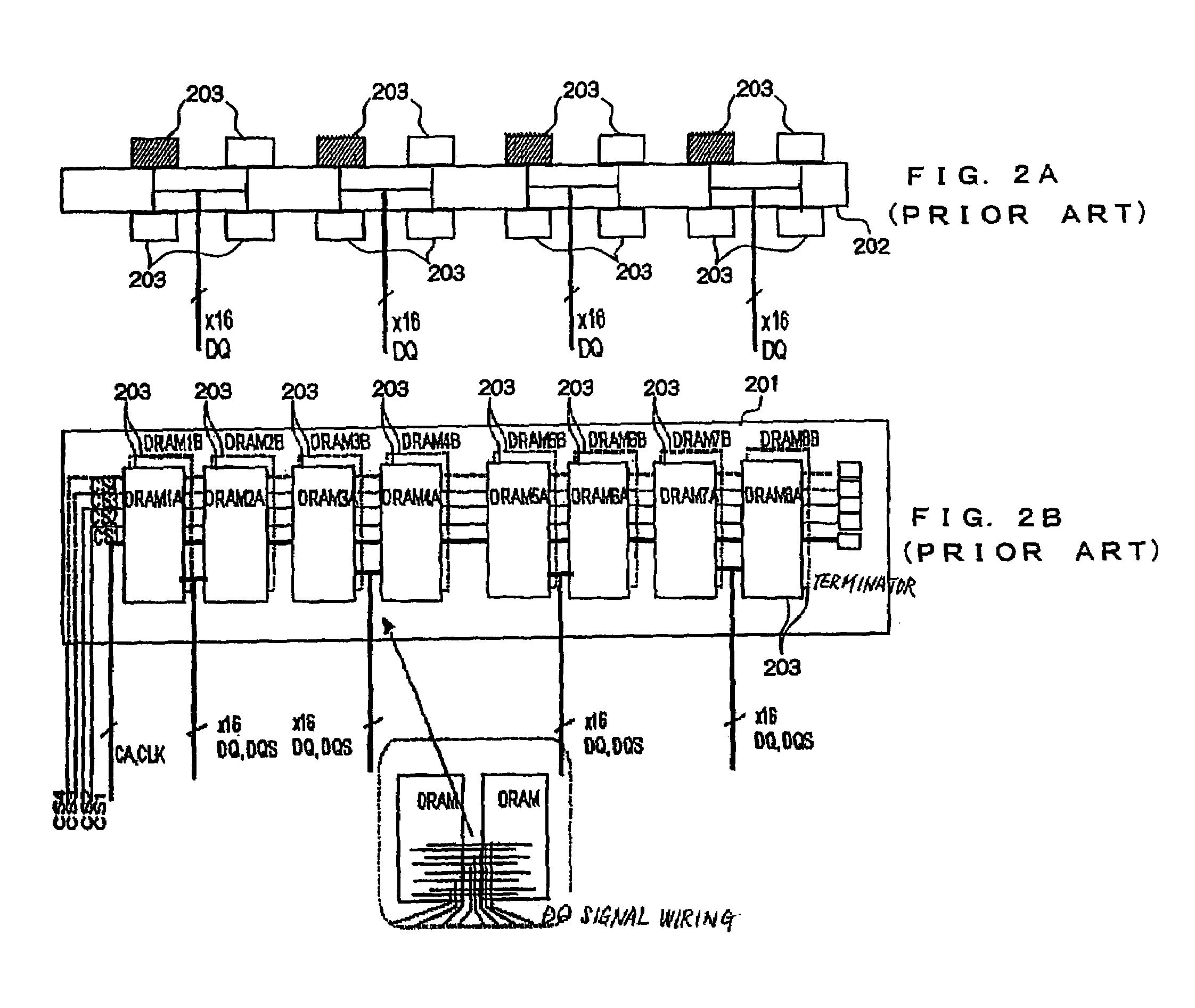 Stacked memory, memory module and memory system