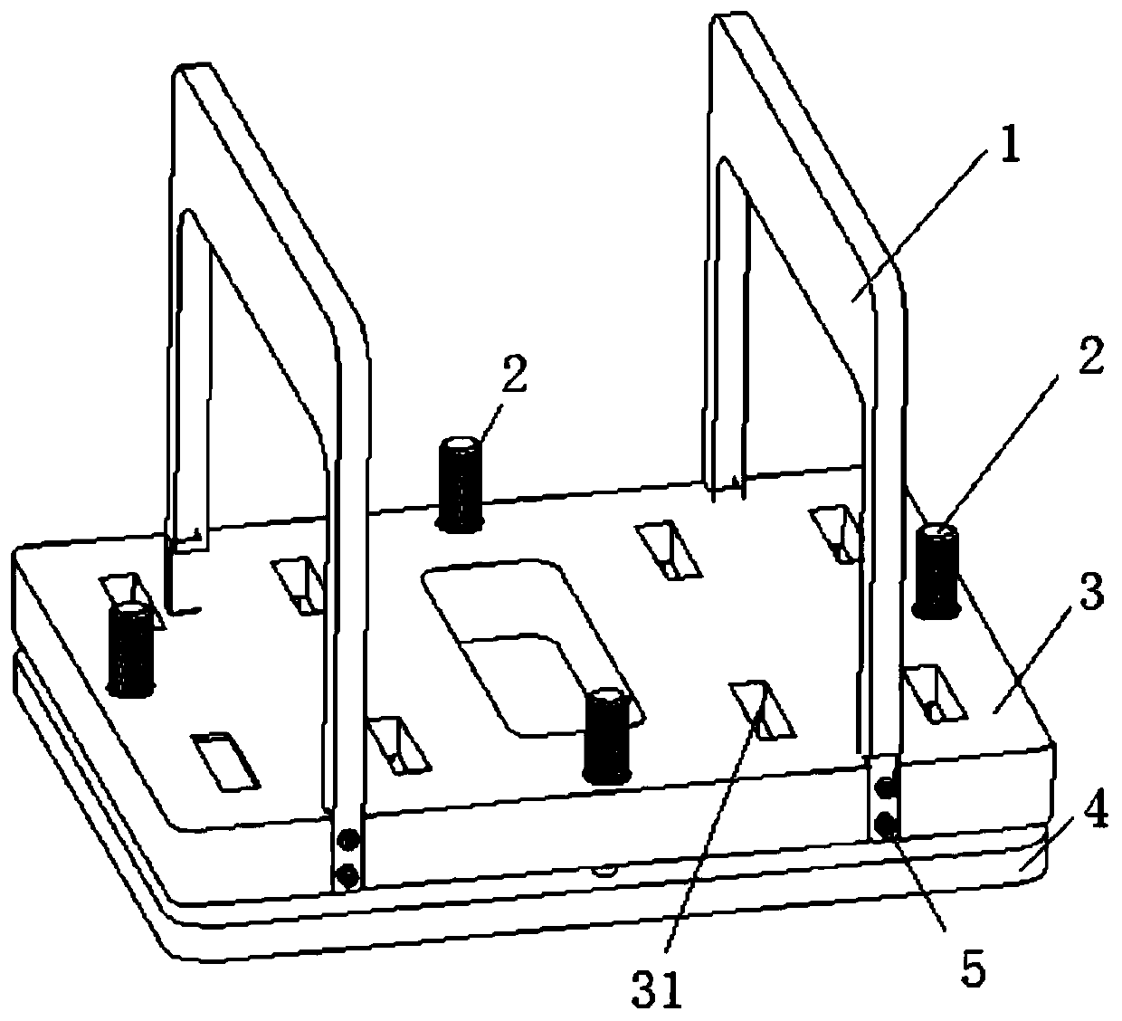 Rectangular electric connector encapsulation equipment and encapsulation method