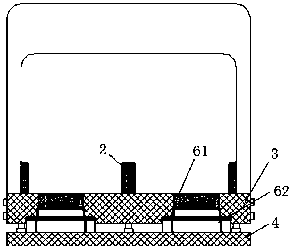 Rectangular electric connector encapsulation equipment and encapsulation method