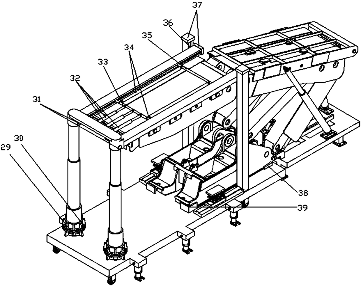 A hydraulic support installation mechanism and its application