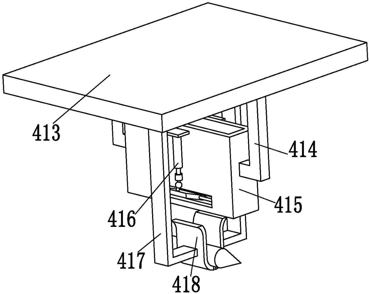 Automatic piling device for communication signal tower construction