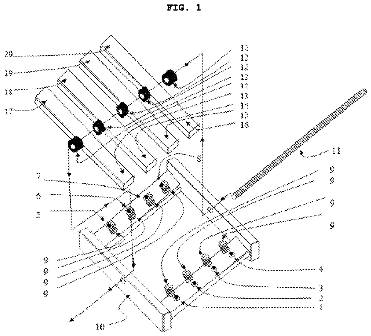 Four-pedal bass keyboard