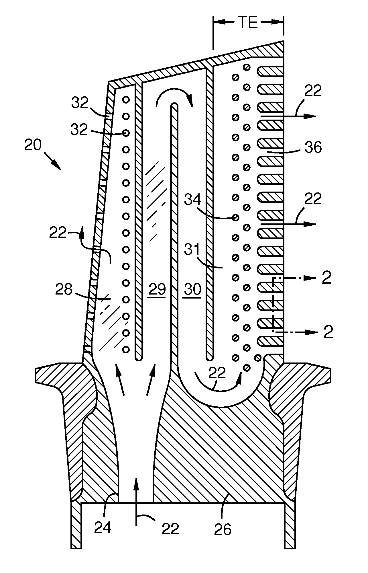 Component cooling channel