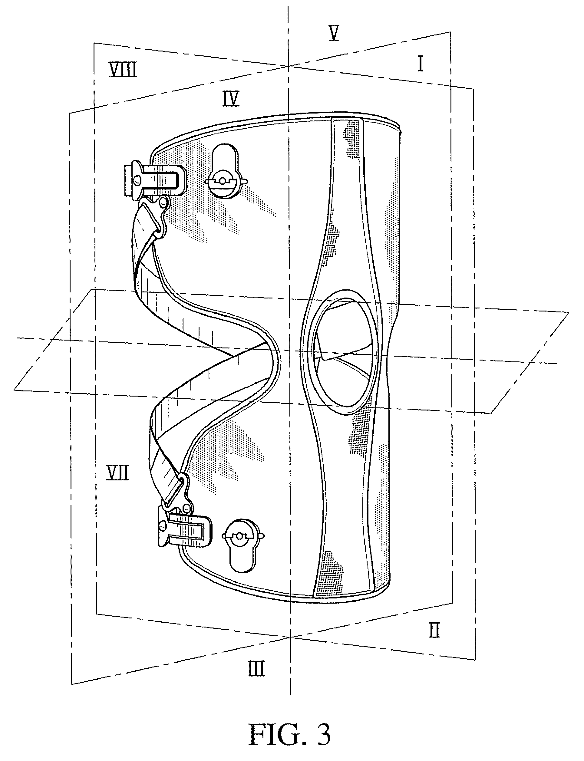 Knee brace and method for securing the same