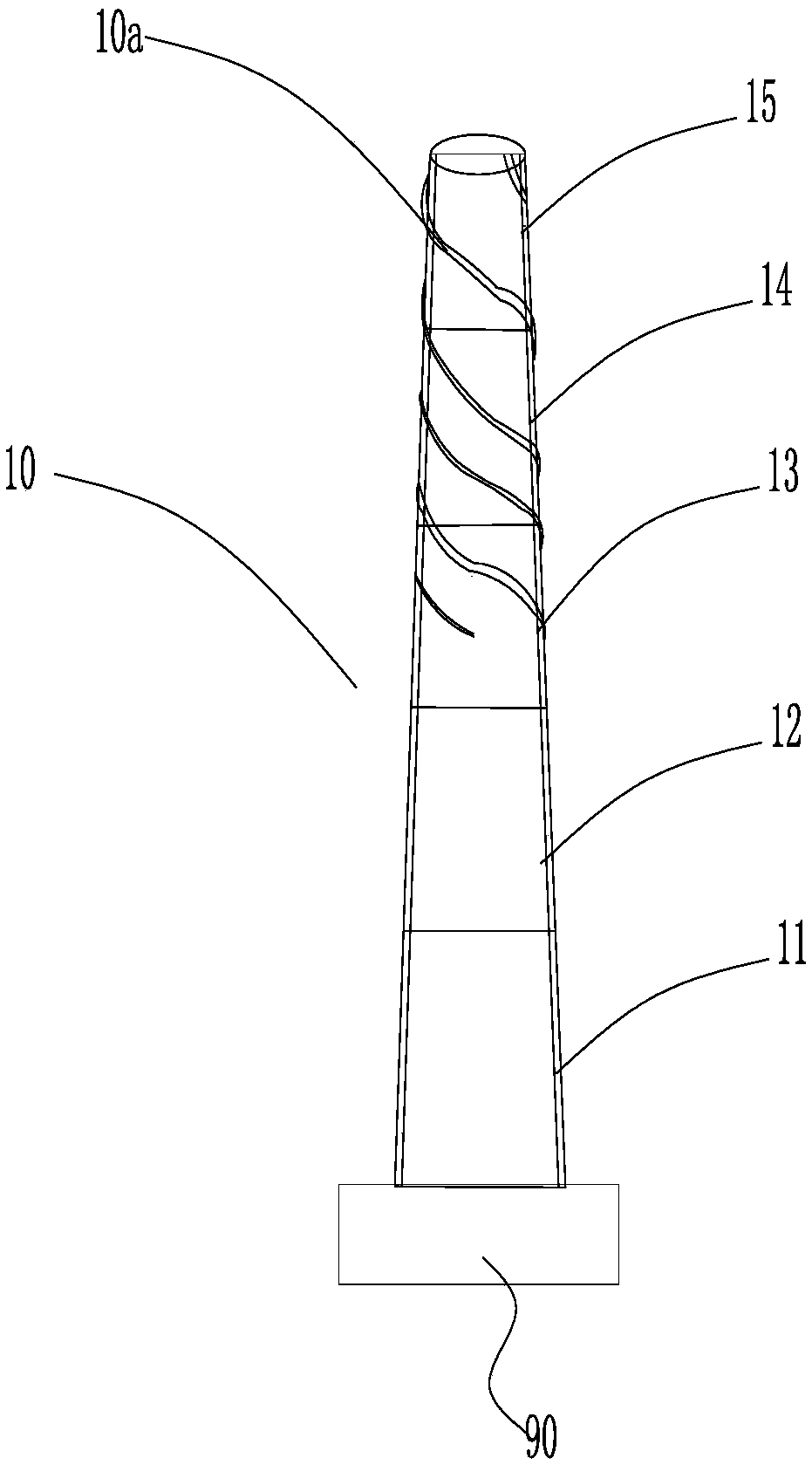 Enclosing structure capable of inhibiting vortex-induced vibration and method for inhibiting vortex-induced vibration