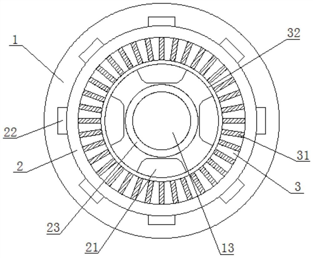 A mold core with variable inner diameter