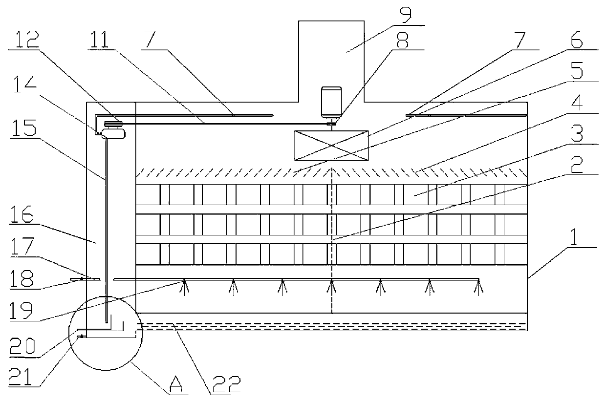 Water curtain type range hood