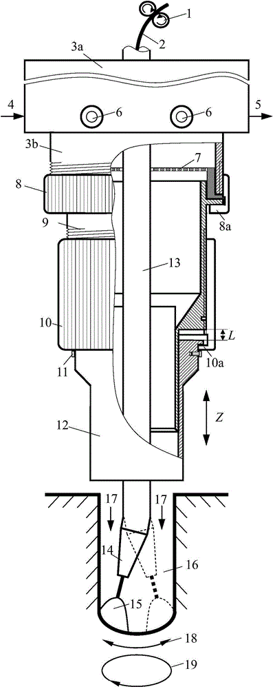 Telescopic nozzle device for narrow gap welding and adjusting method of telescopic nozzle device