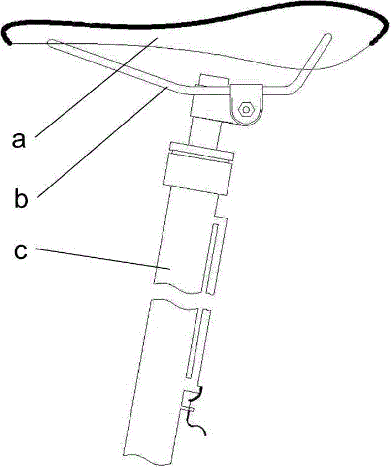 Easy-to-lift bicycle saddle seat