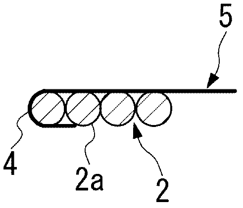 Non-contact power supply device provided with temperature sensor