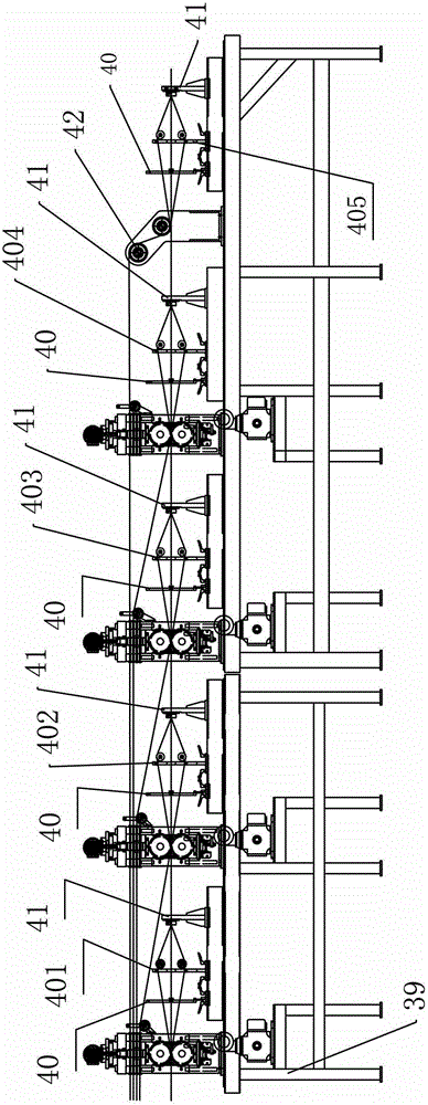 A wire harness rolling production line