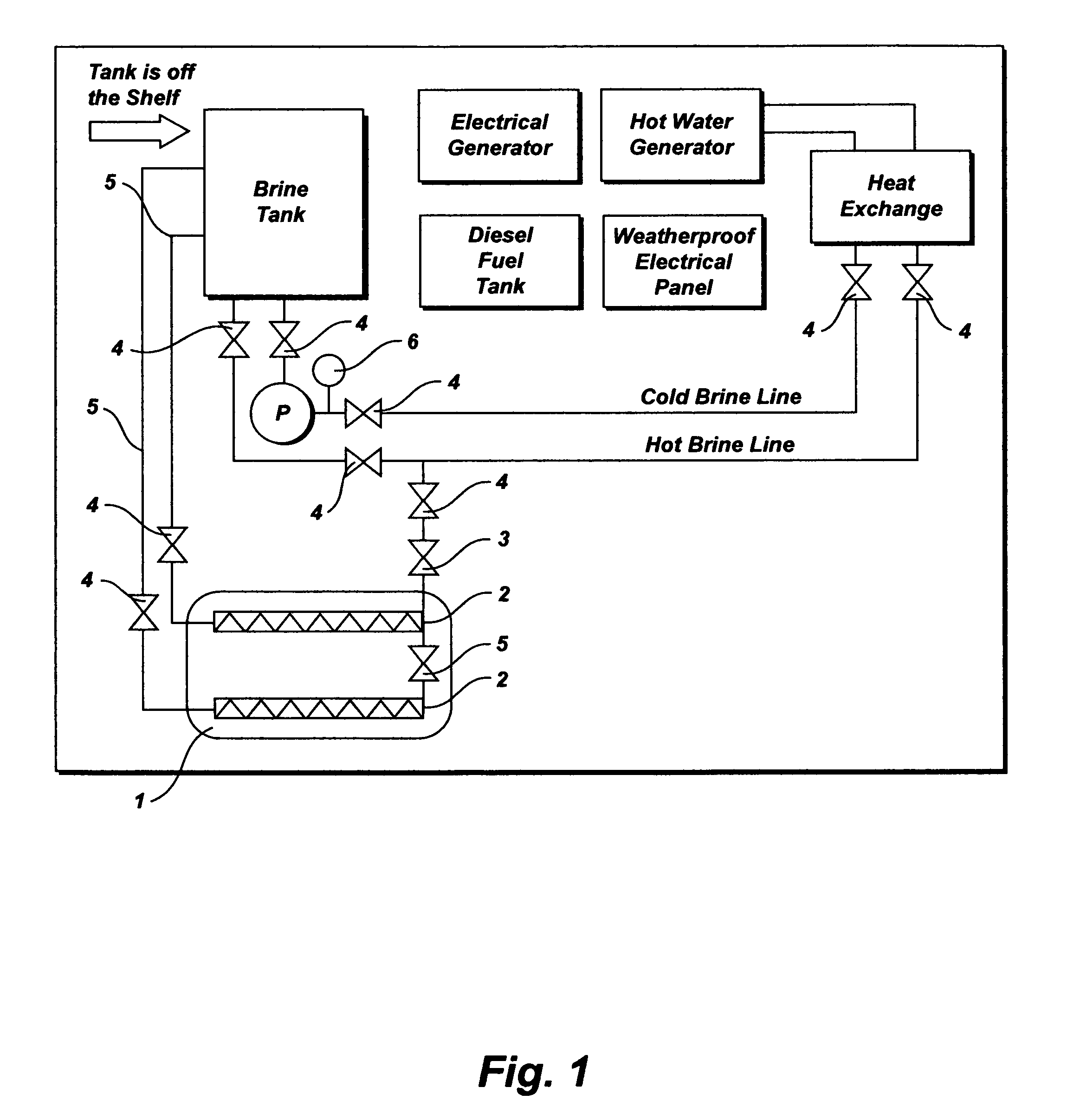 Heated saltwater highway deicing machine