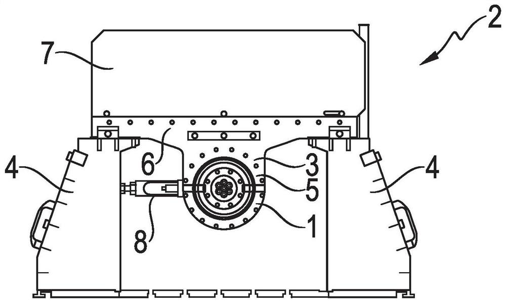 Drive unit for power train test bench and power train test bench