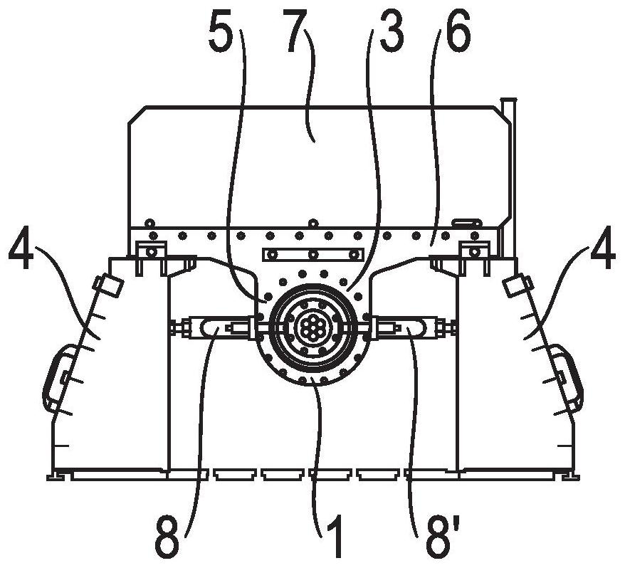 Drive unit for power train test bench and power train test bench