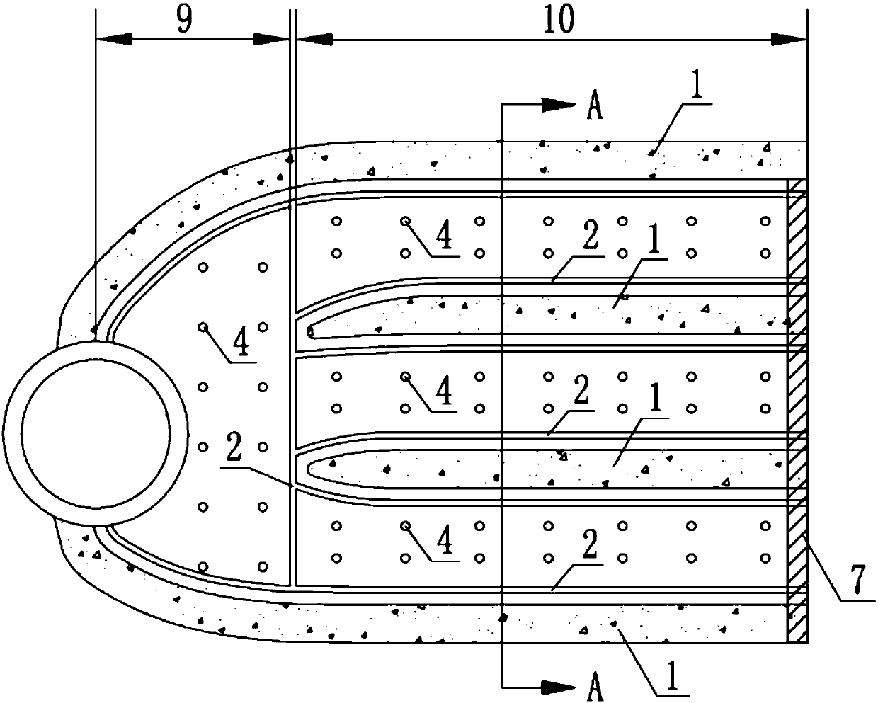 Hydropower station draft tube structure