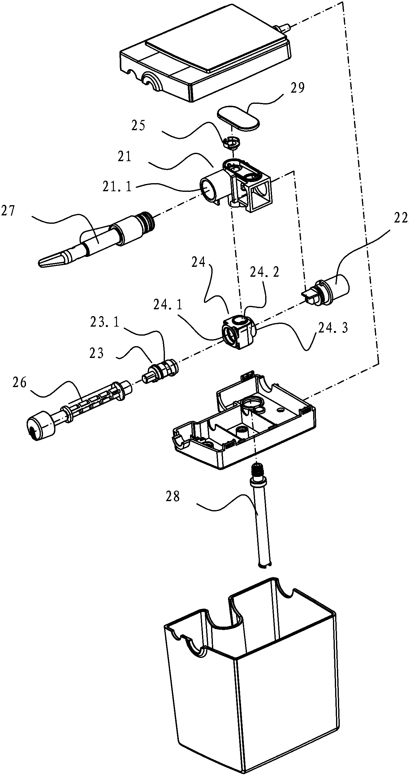 Milk foaming mechanism of coffee maker