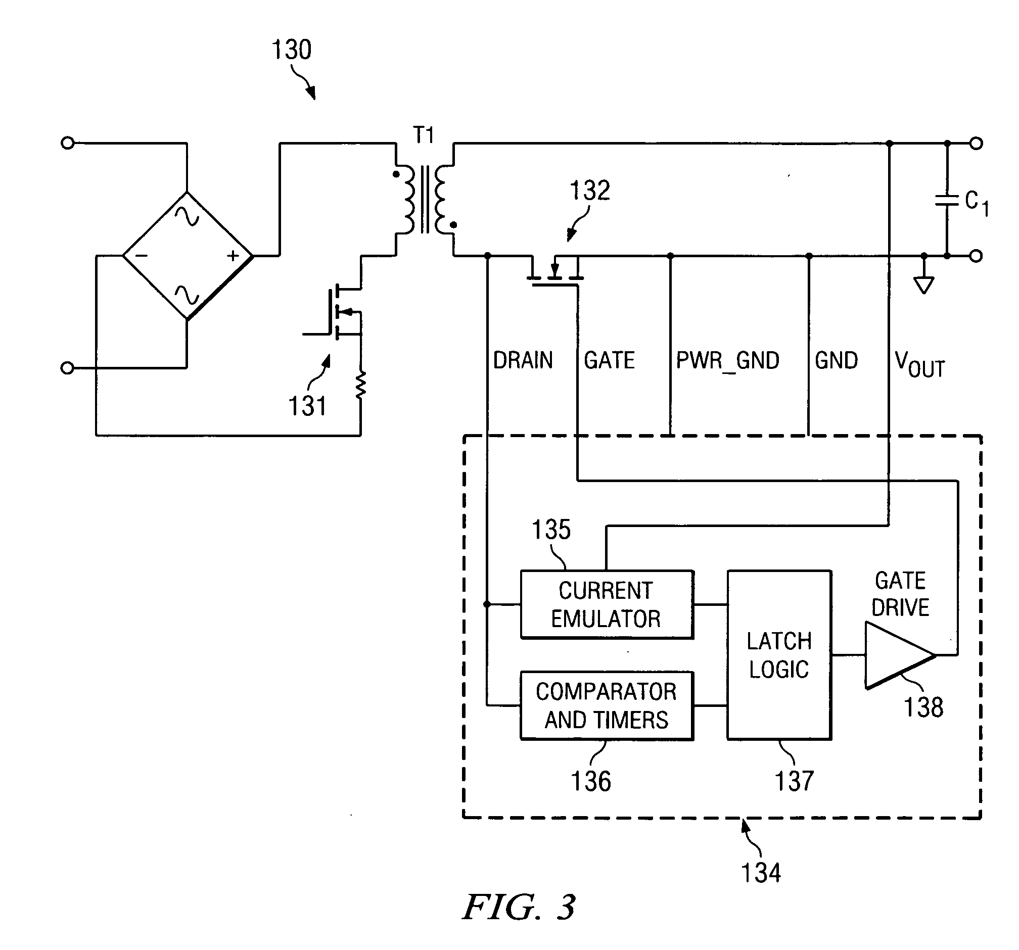 System and method for synchronous rectifier drive that enables converters to operate in transition and discontinuous mode