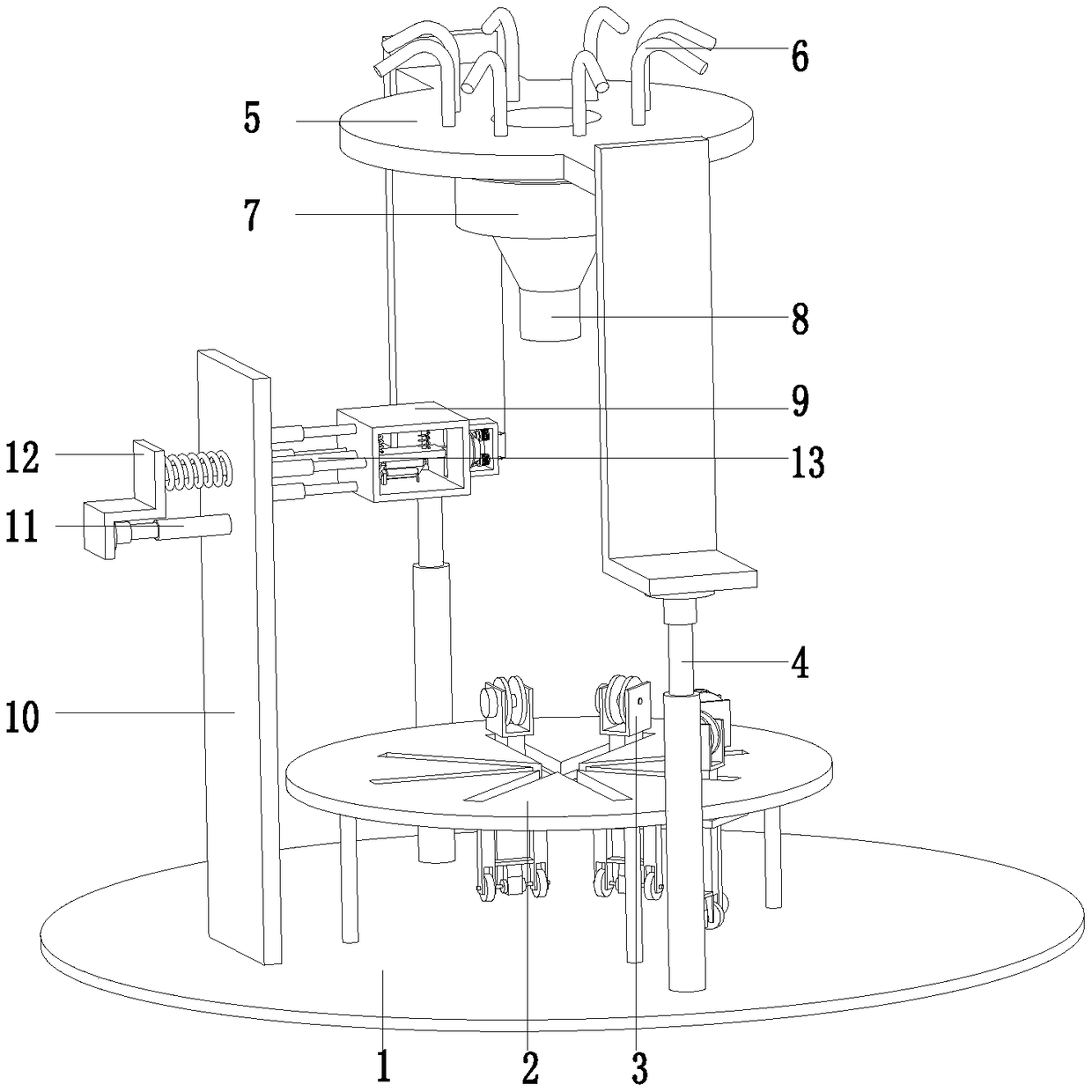 Intelligentized cotton yarn twisting-doubling production line and cotton yarn twisting-doubling process in textile industry