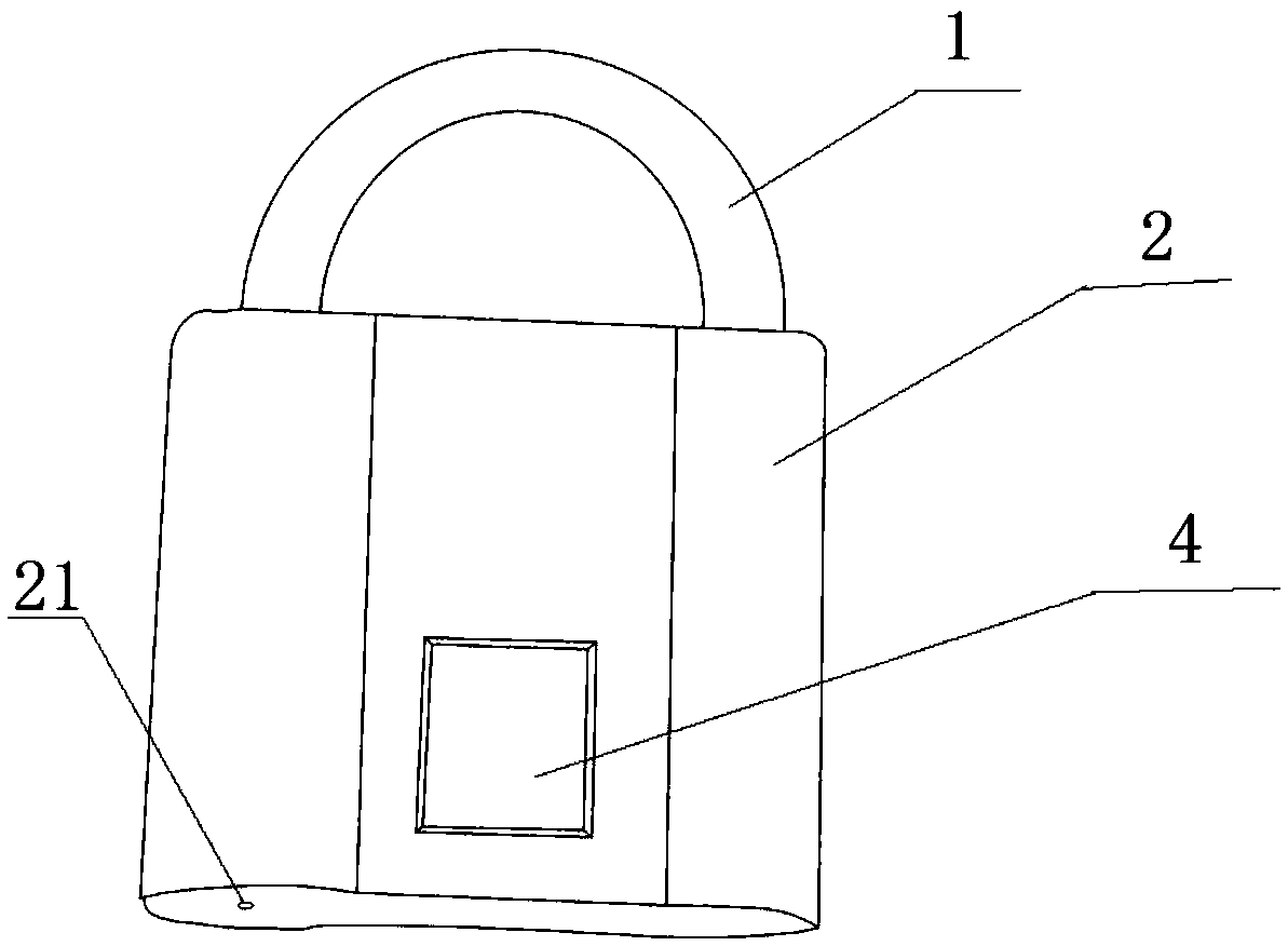 Efficient anti-freezing fingerprint padlock device