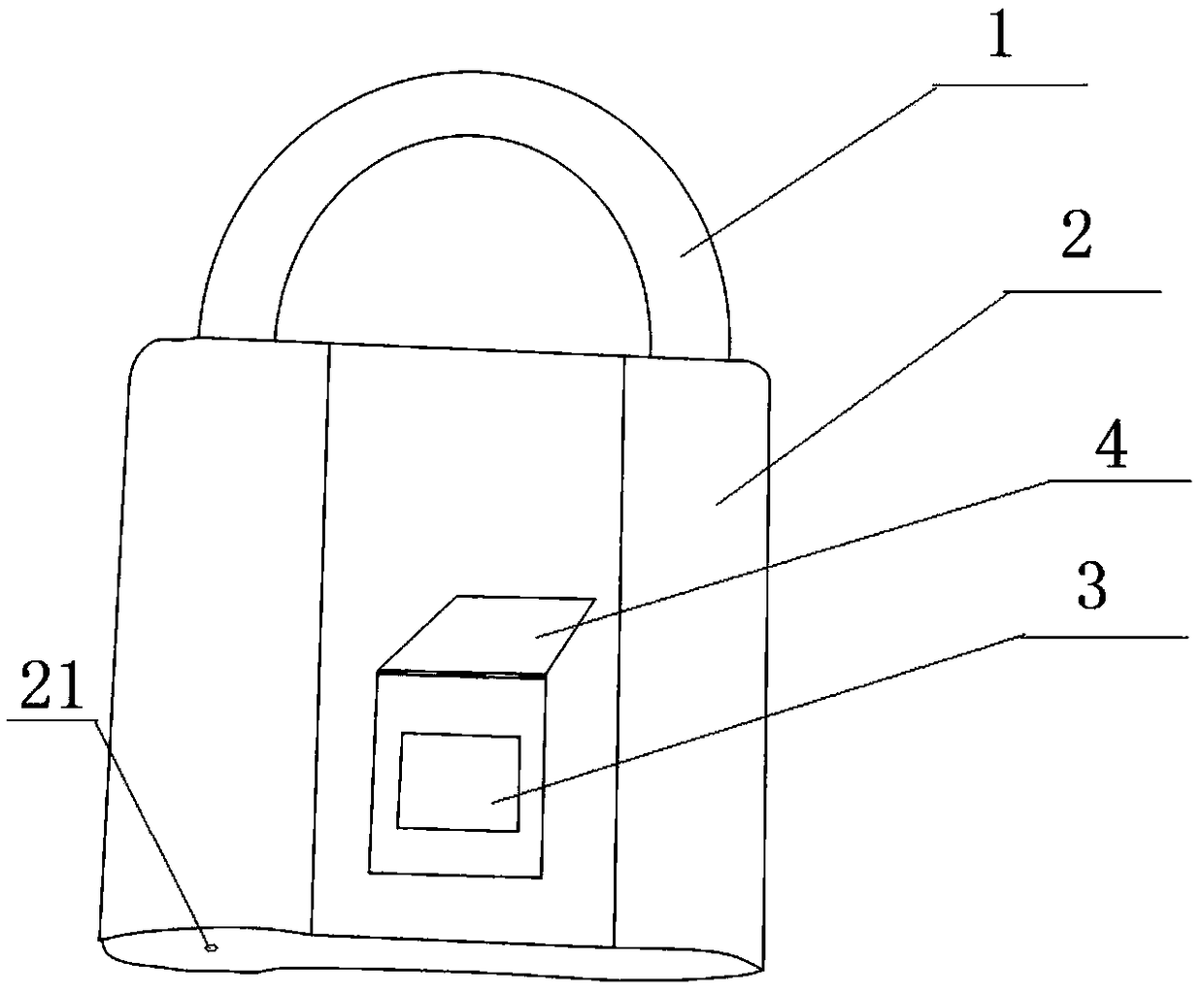 Efficient anti-freezing fingerprint padlock device