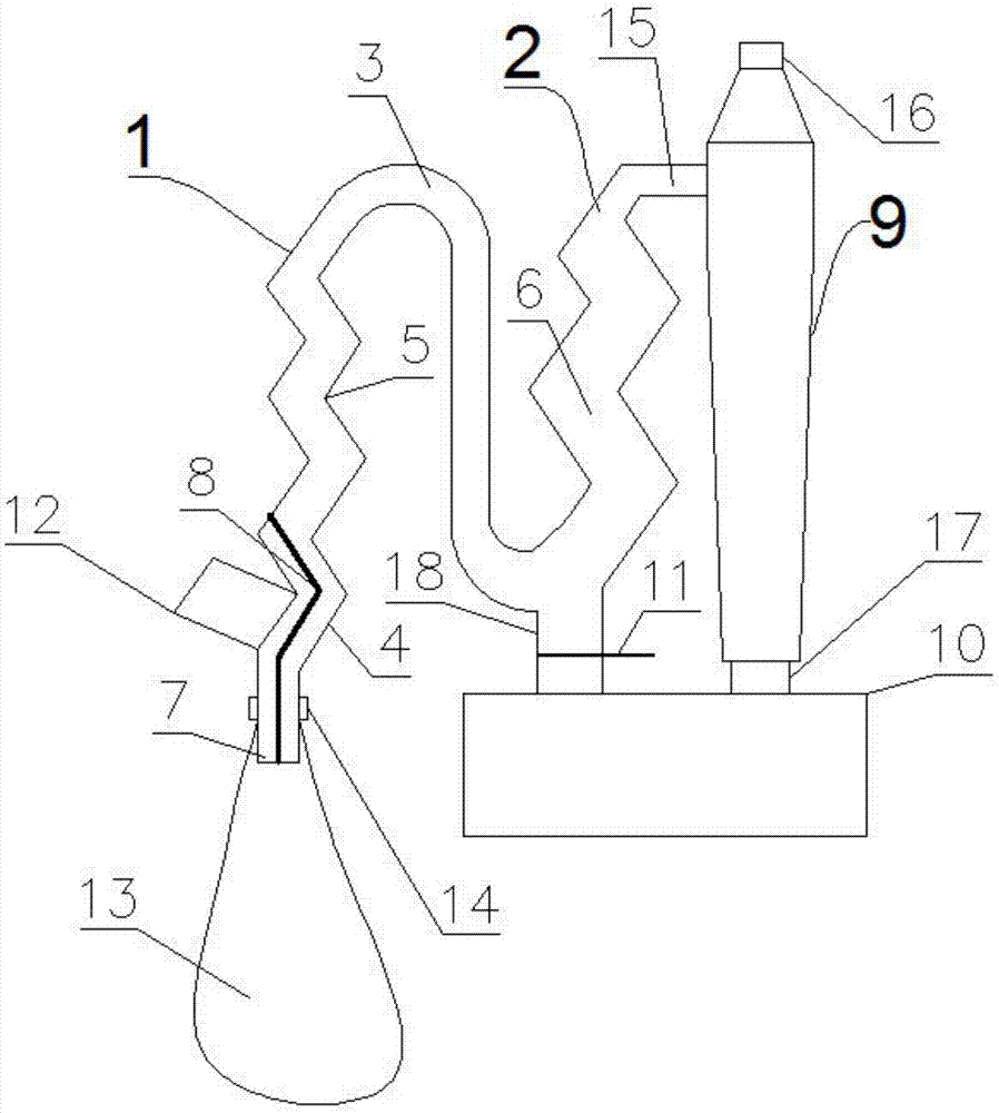 Flour bagging device