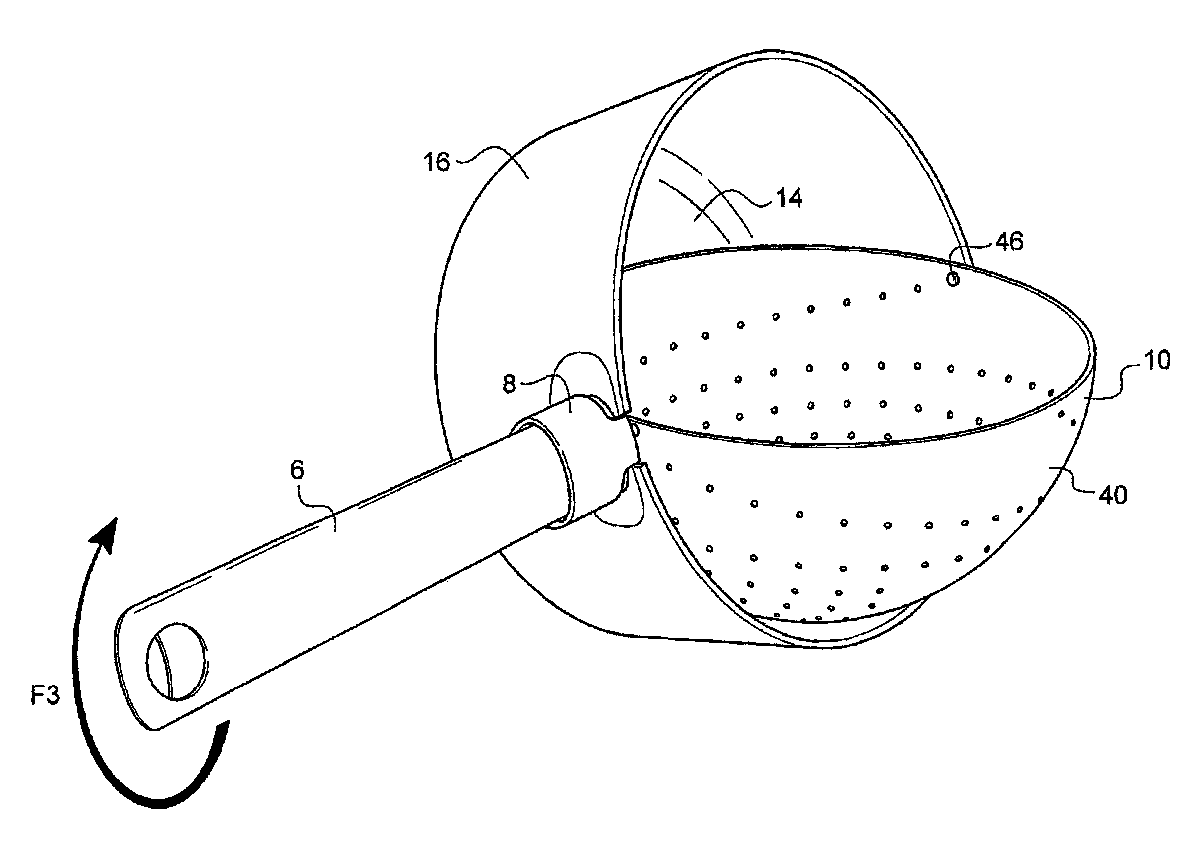 Utensil with simplified handling