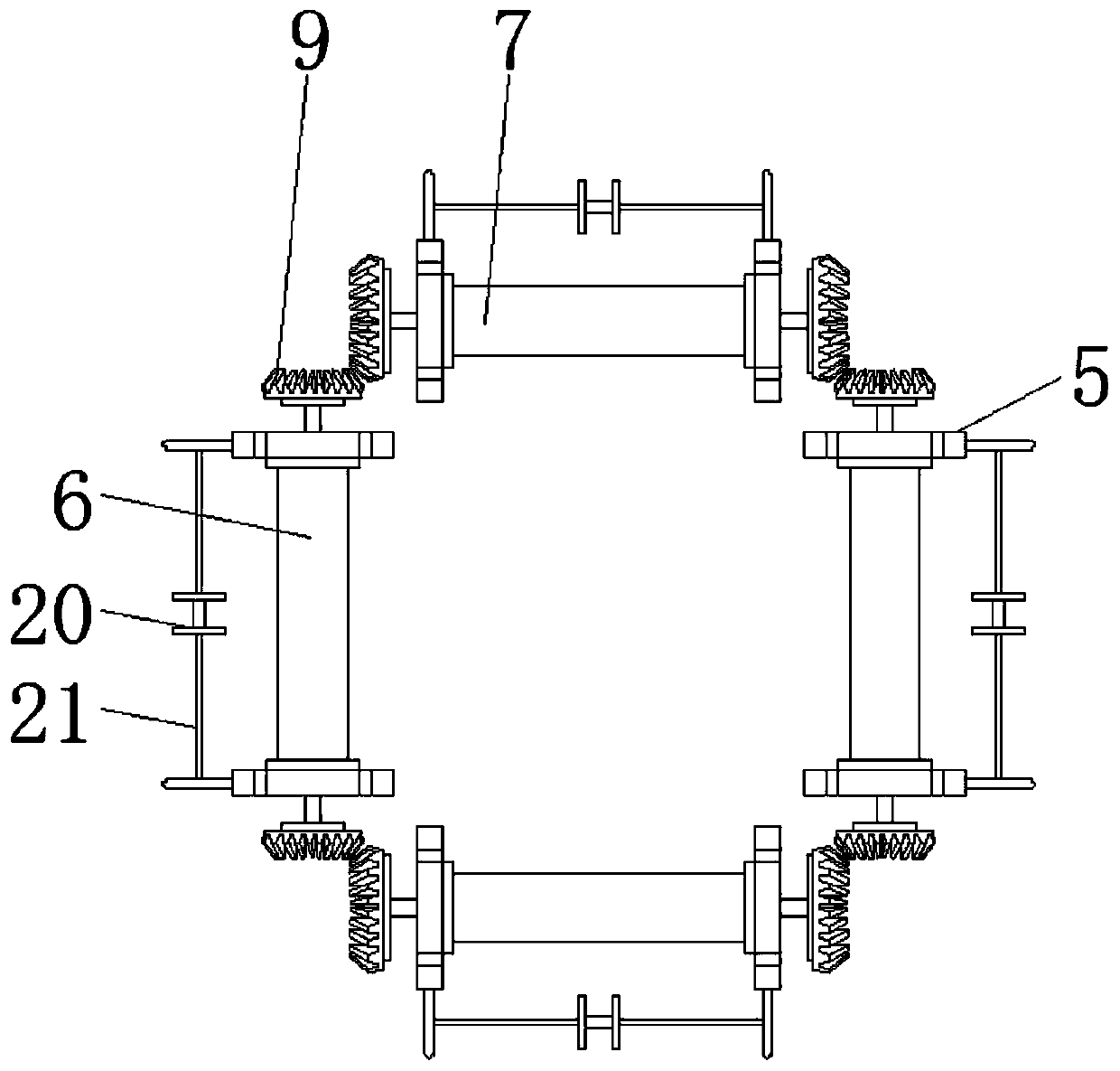 Waste engineering plastic cable recycling device