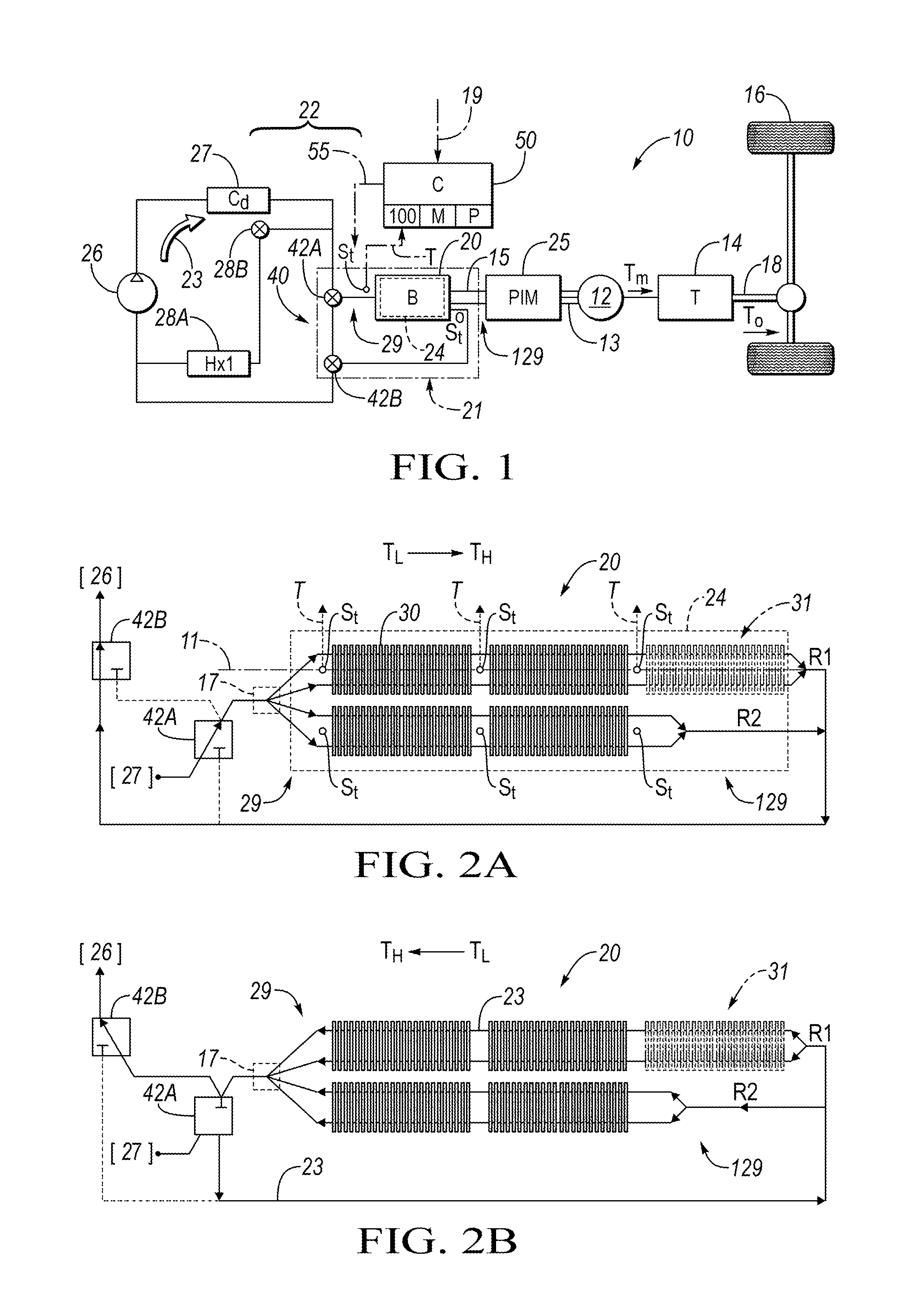 Actively-switched direct refrigerant battery cooling