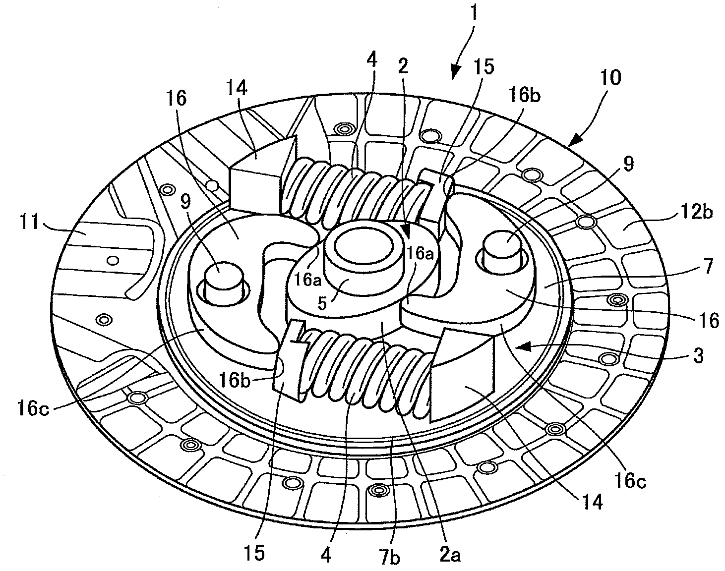 Torsional oscillation damping device