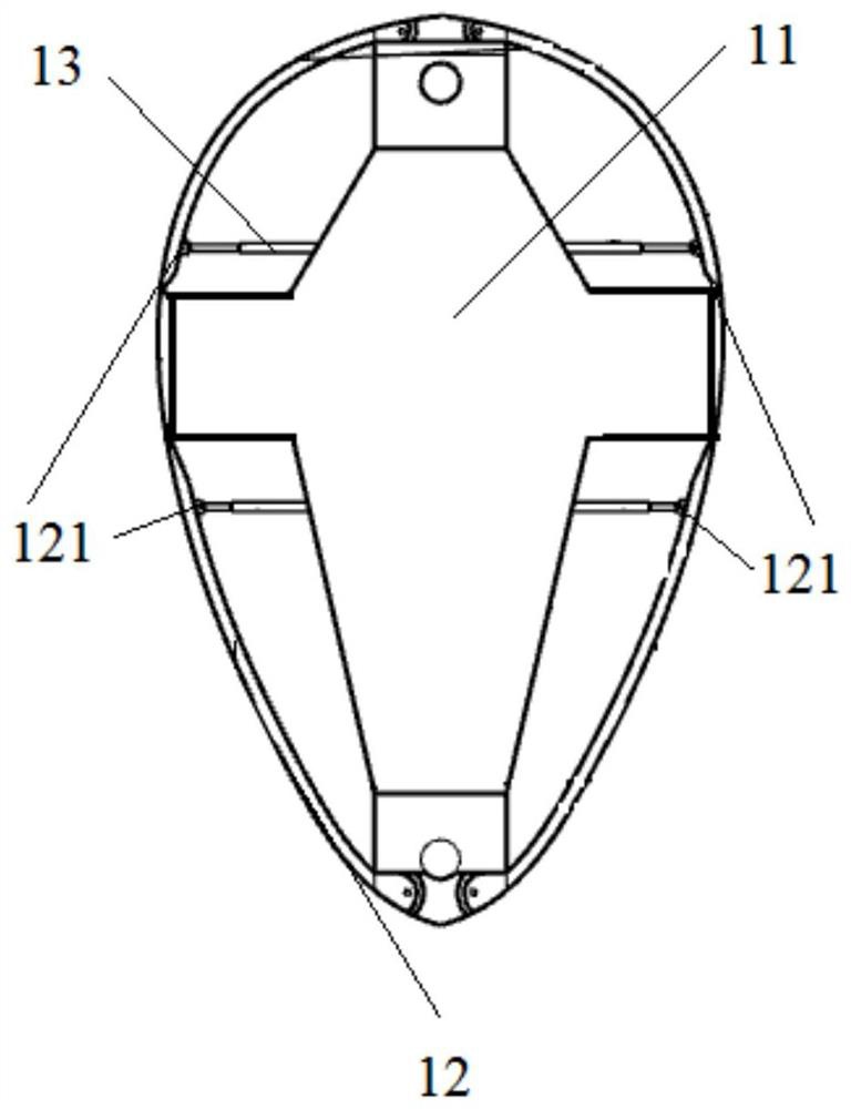 Self-adaptive deformation ship bulbous bow and deformation method thereof