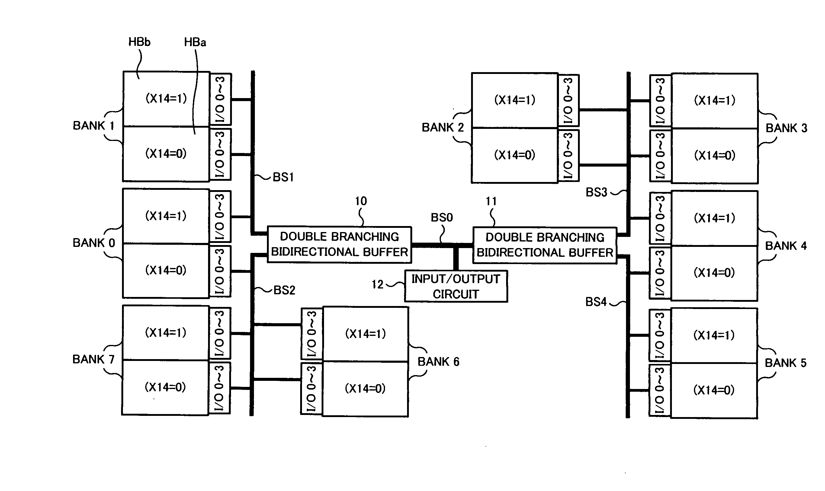 Semiconductor memory device having biderectional buffer