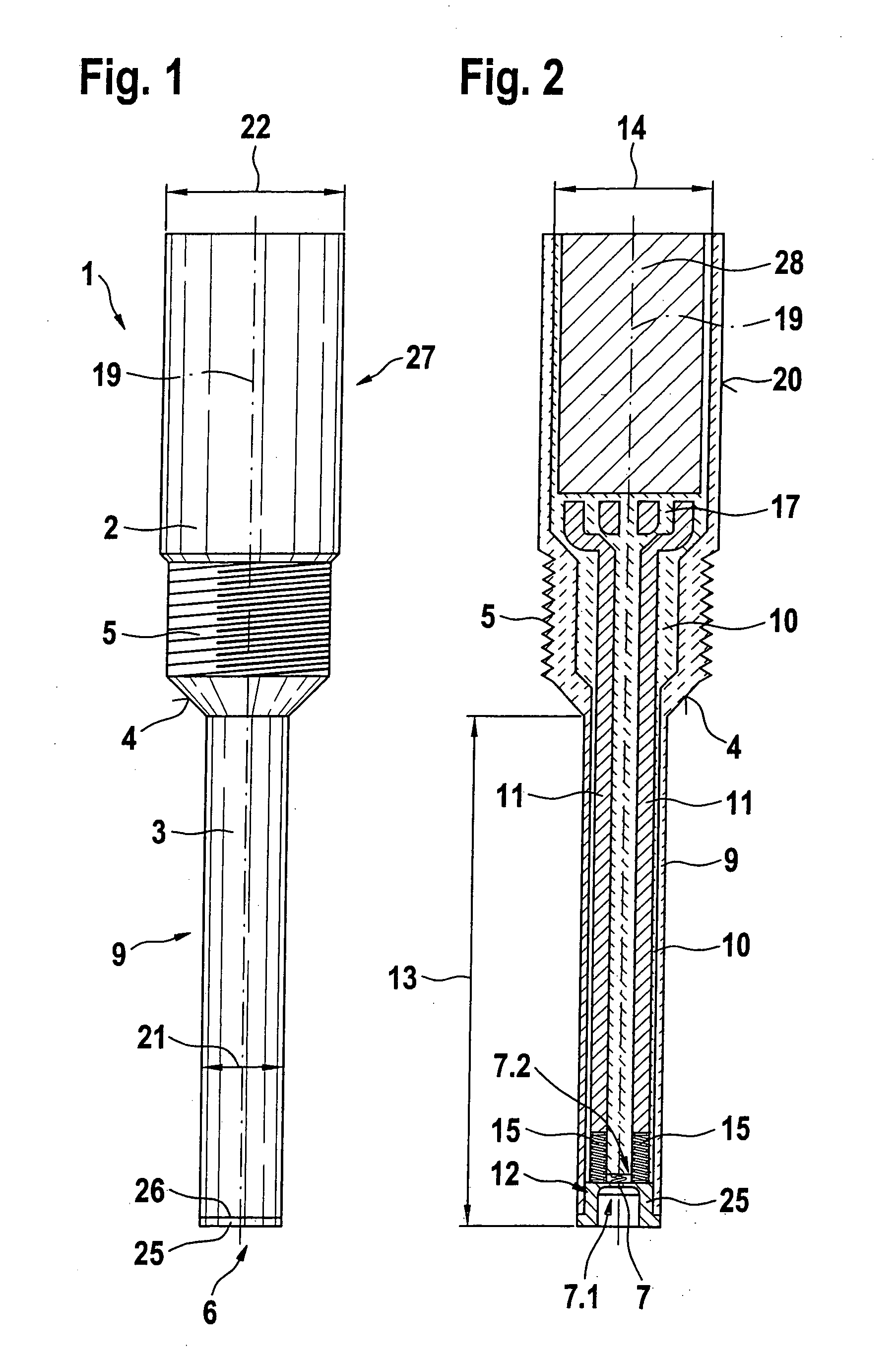 Combustion-chamber pressure sensor having a metallic diaphragm containing a piezoresistive, thin metallic layer