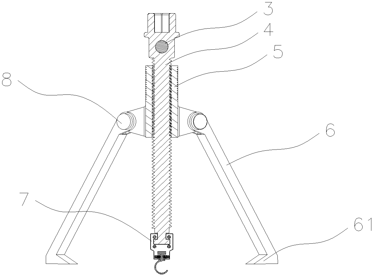 Push-and-pull device for assembling and disassembling lamp