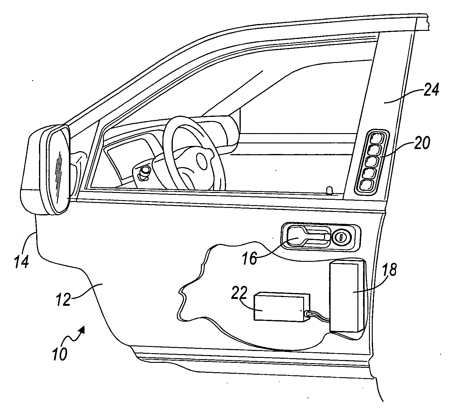 Illuminated keyless entry control device