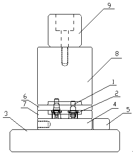 Assembly pressing fixture and pressing method for exhaust screw and screw cap