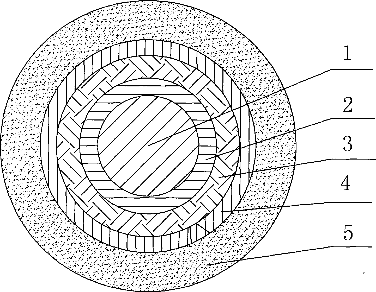 Novel flame resistant cable