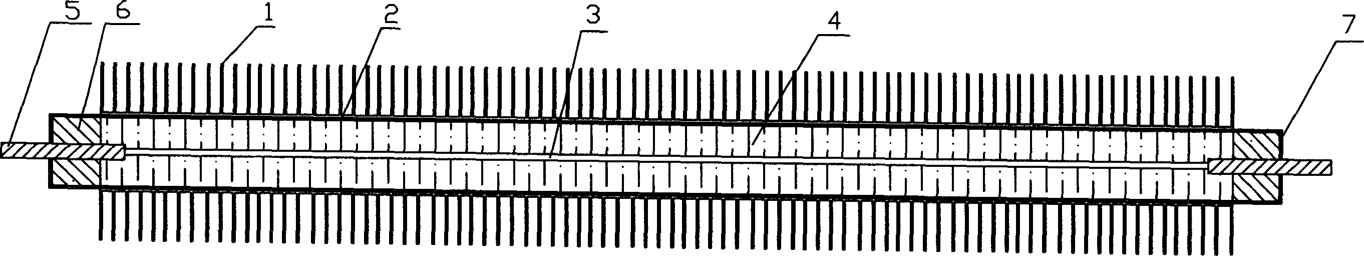 Finned tube heater and its production method