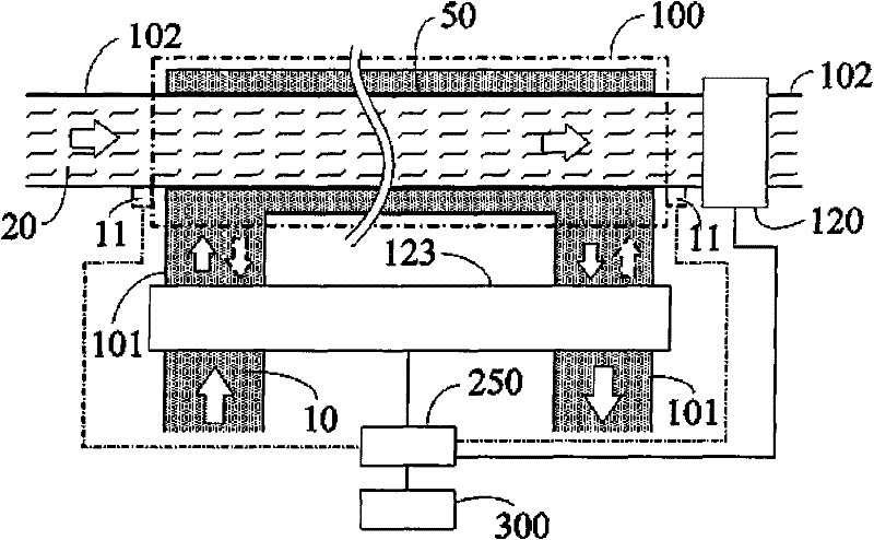 Heat pump or heat exchange device with periodic positive and reverse pumping