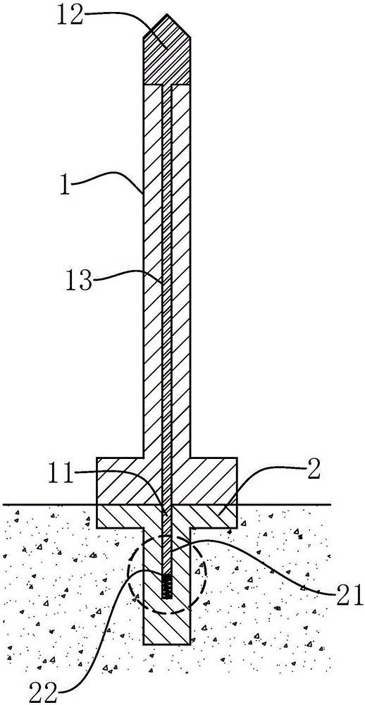 Temporary fixed guardrail for garden