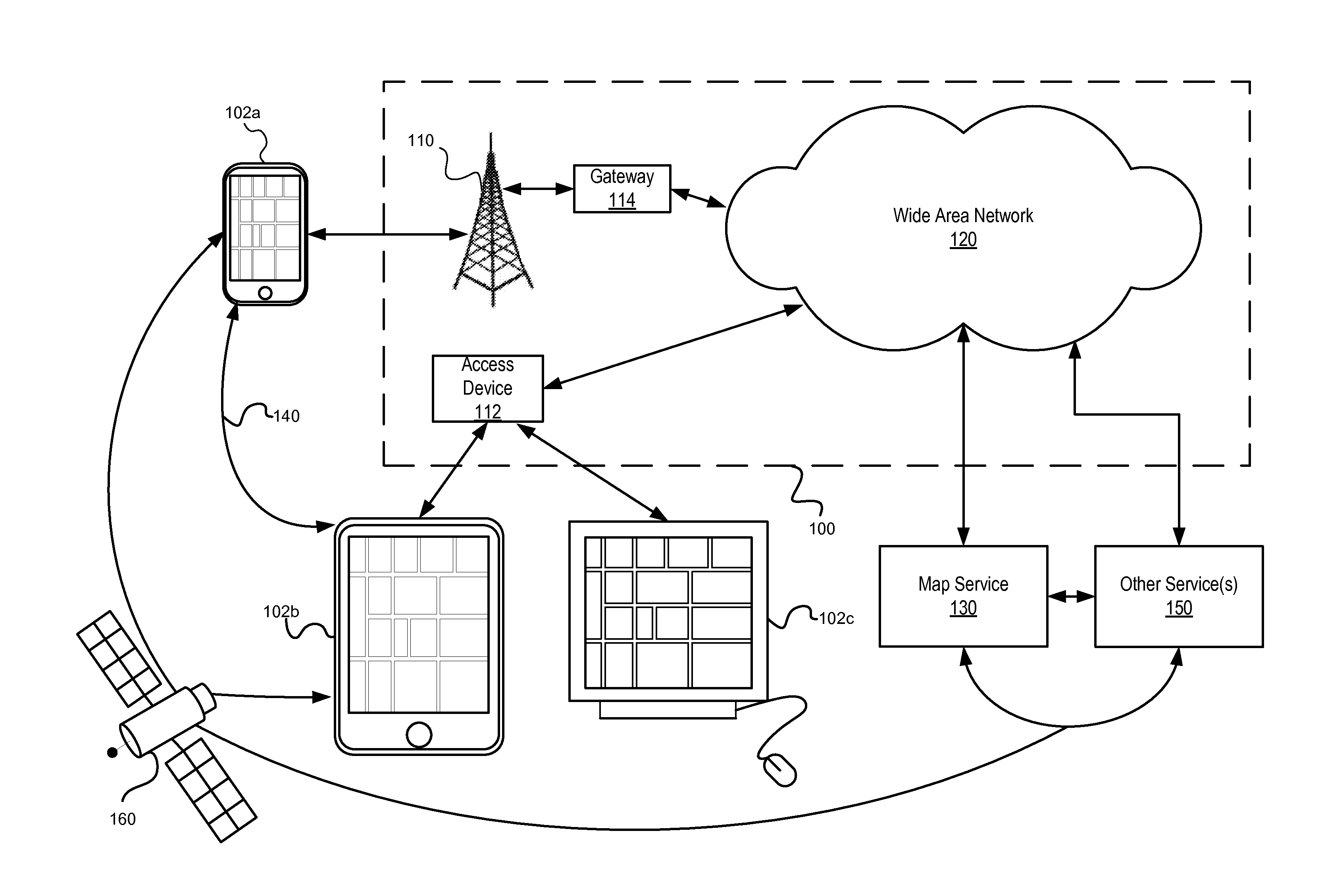 Method, system and apparatus for rendering a map according to hybrid map data